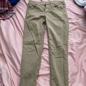 tan skinny jeans